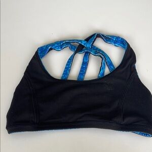 Reversible Ivivva by Lululemon Black and Blue Sports Bra